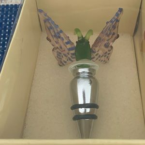 Glass butterfly wine cork